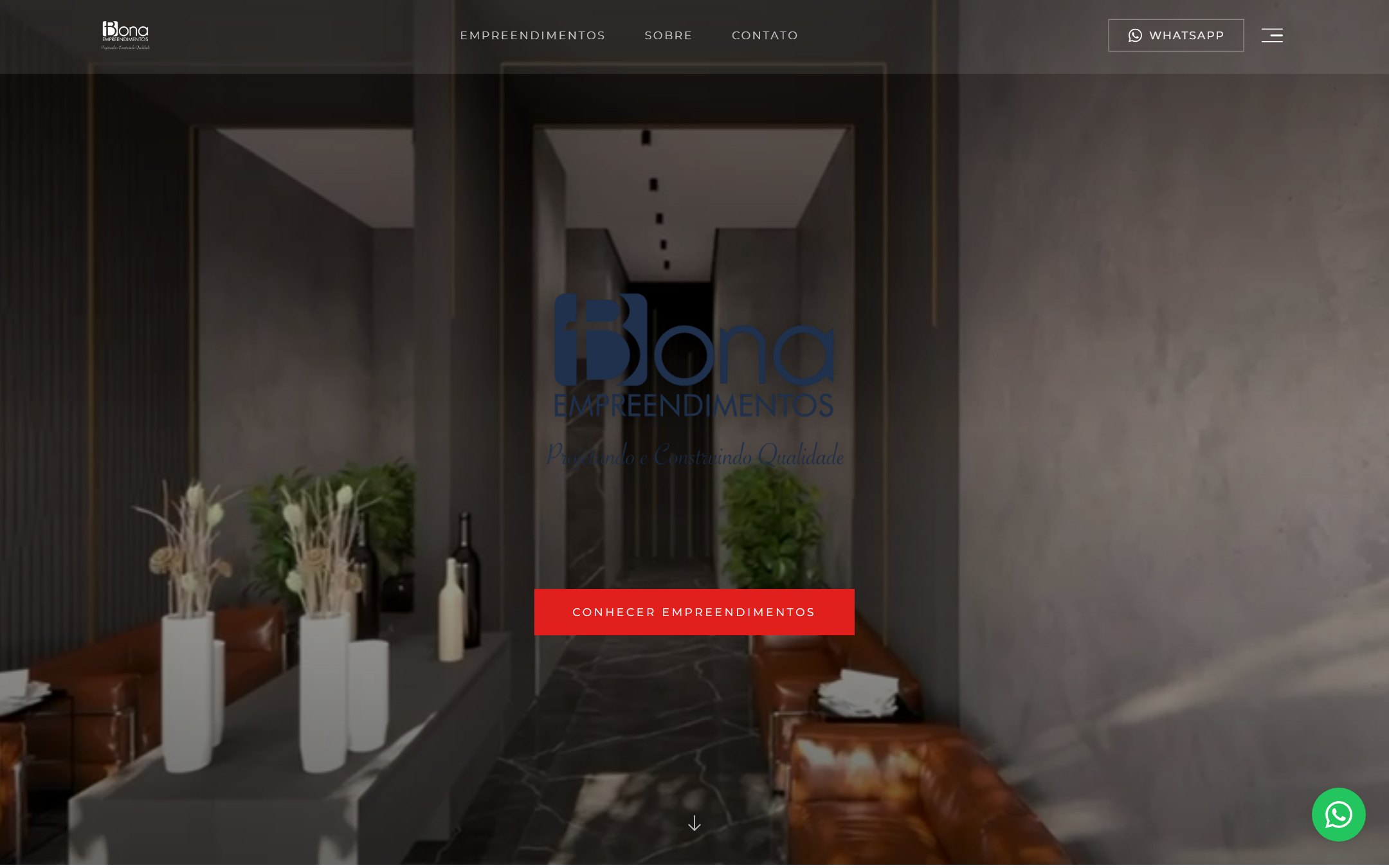 Site da Bona Empreendimentos